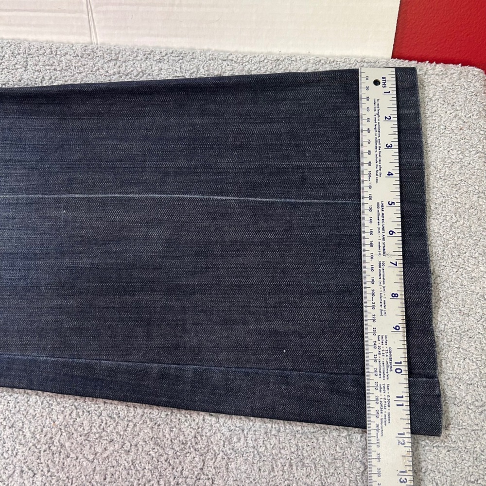 White House Black Market Flare Jeans 14R Dark Wash Y2K Officecore Minimalist - Picture 11 of 11